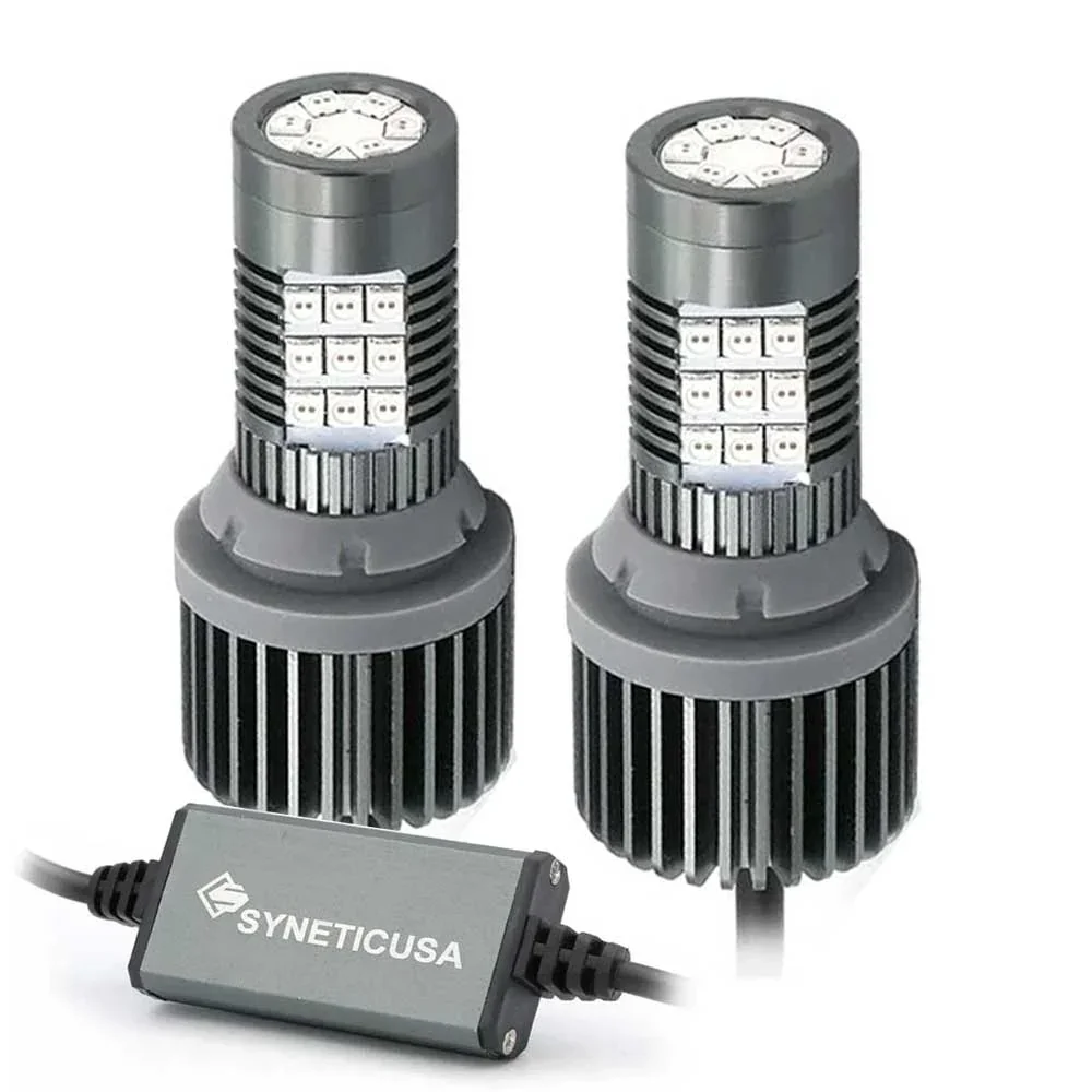 Built-in Resistor CANBUS LED Strobe Red Brake Light Bulbs