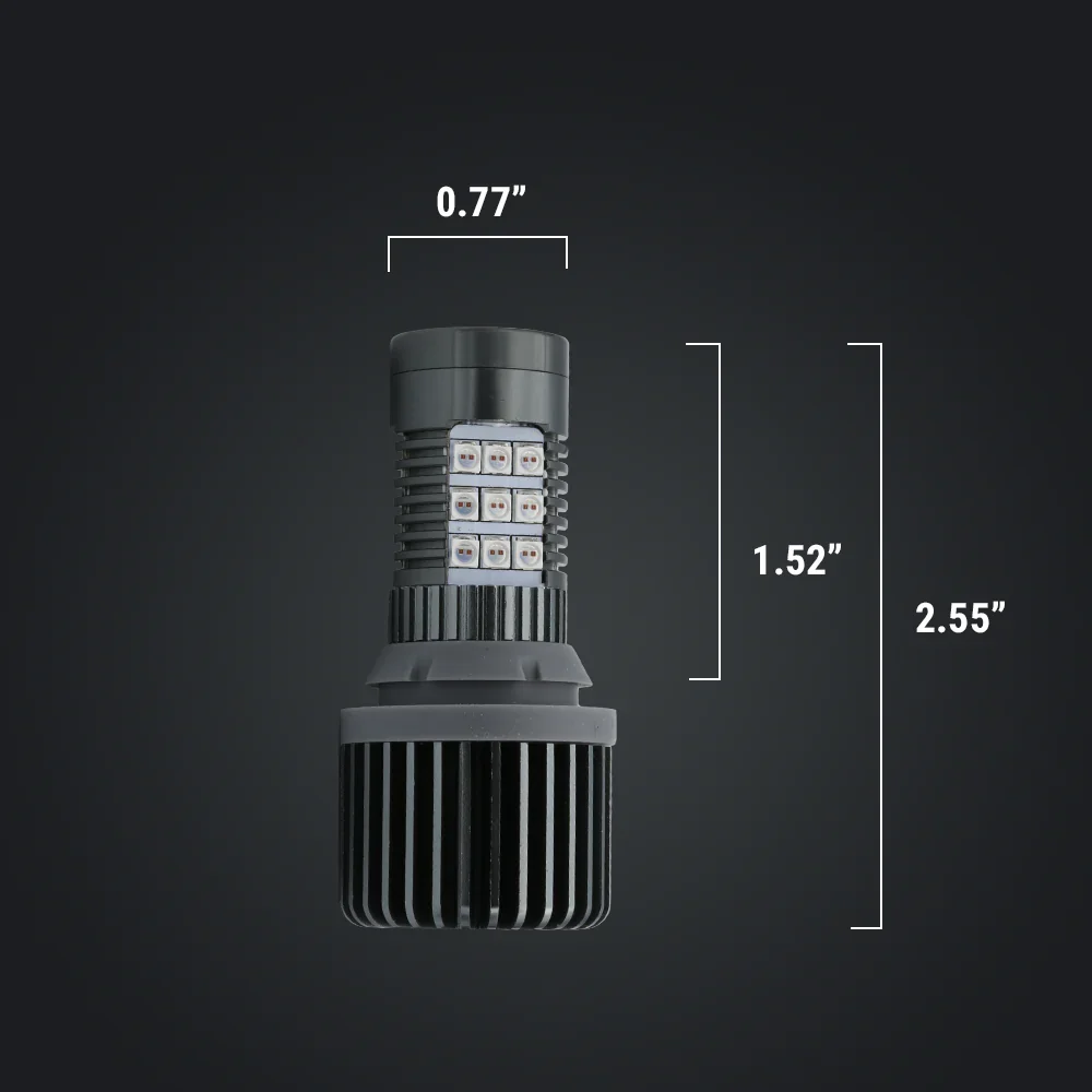 Built-in Resistor CANBUS LED Strobe Red Brake Light Bulbs - Image 4
