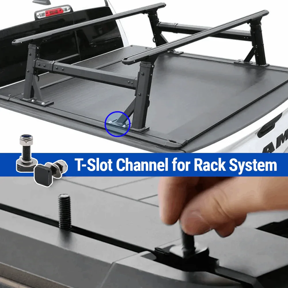 [2-in-1 Bundle] Ford Ranger Retractable Tonneau Cover w/ Rack System - Image 5