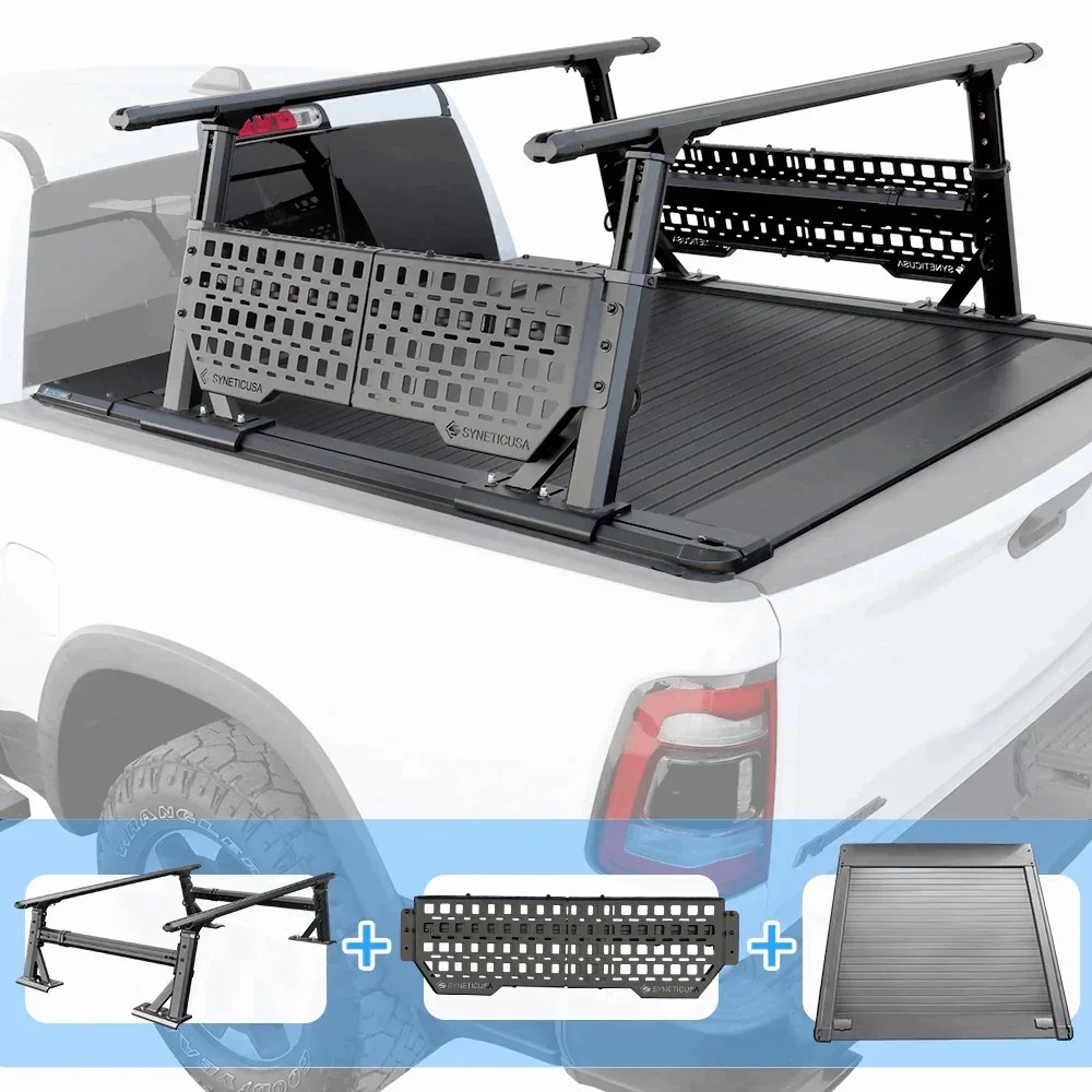 [2-in-1 Bundle] Ford Maverick Retractable Tonneau Cover w/ Rack System - Image 12