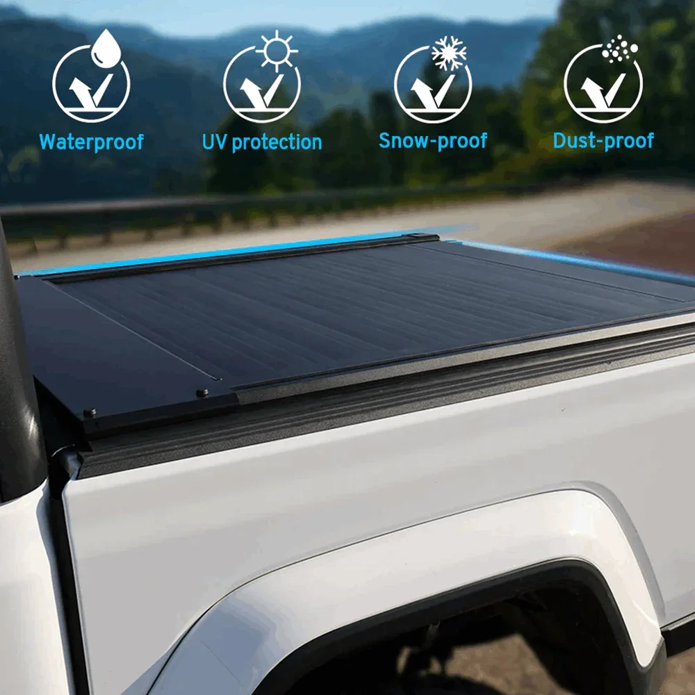 [2-in-1 Bundle] Ford Maverick Retractable Tonneau Cover w/ Rack System - Image 2