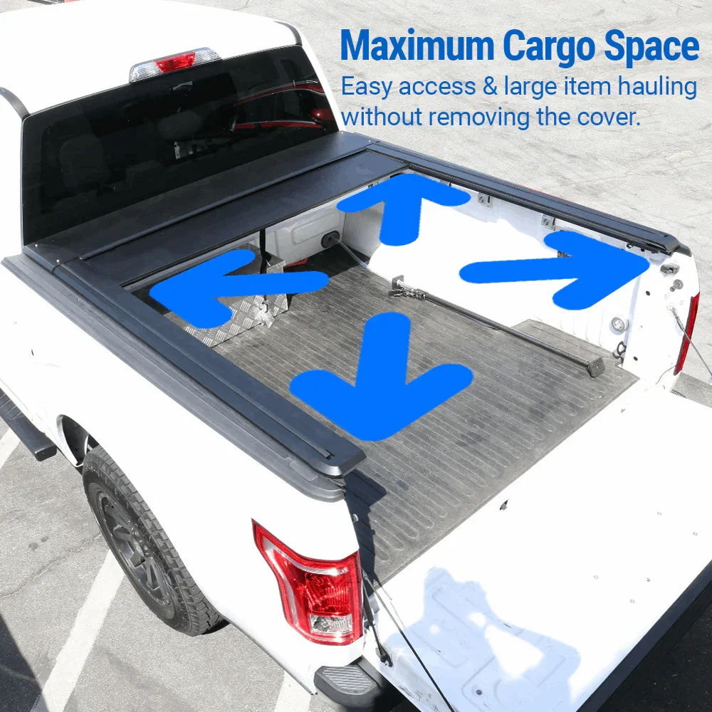 [2-in-1 Bundle] Ford Maverick Retractable Tonneau Cover w/ Rack System - Image 5