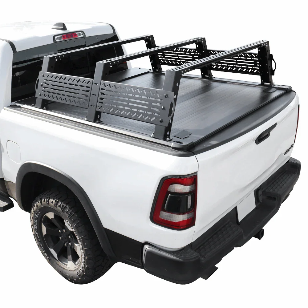 [2-in-1 Bundle] Nissan Titan Retractable Tonneau Cover w/ Rack System - Image 27
