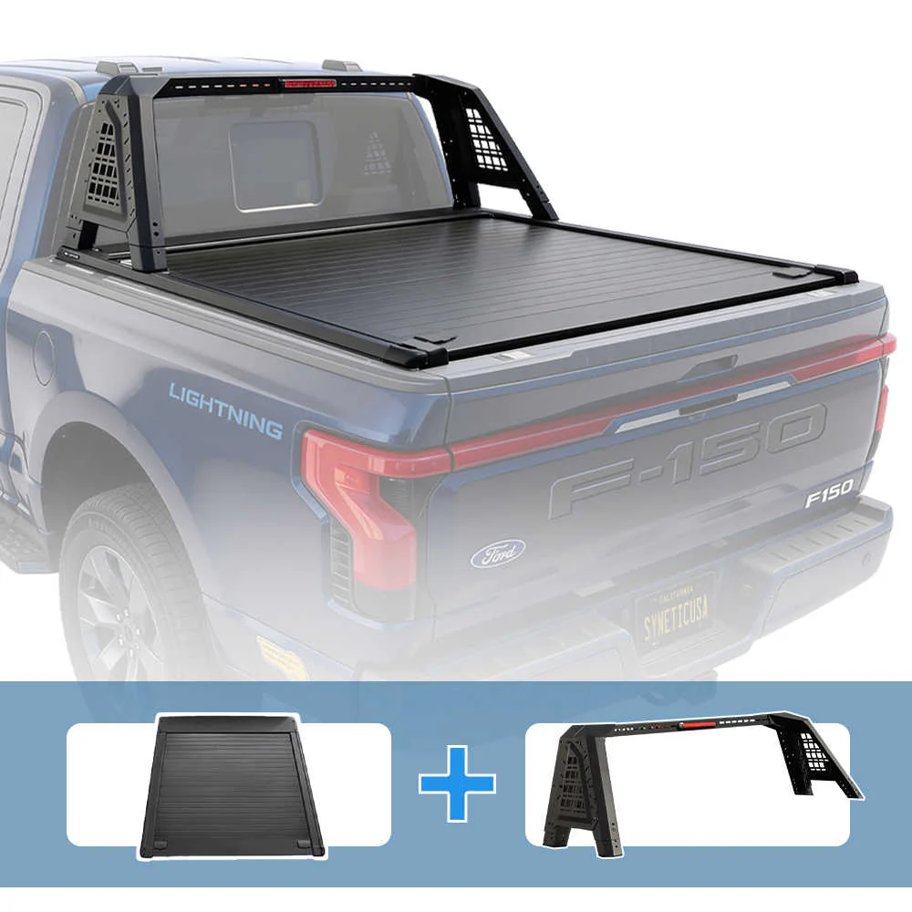 [2-in-1 Bundle] Jeep Gladiator Retractable PRO Tonneau Cover w/ Rack System - Image 20