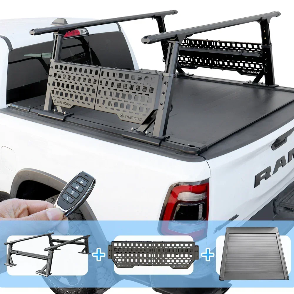 [2-in-1 Bundle] Ford Ranger Retractable Tonneau Cover w/ Rack System - Image 24