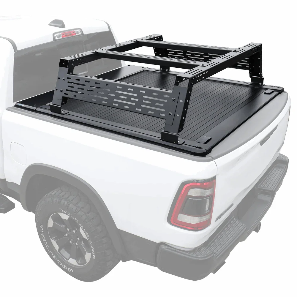 [2-in-1 Bundle] Silverado/Sierra 1500 Retractable Tonneau Cover w/ Rack System - Image 42