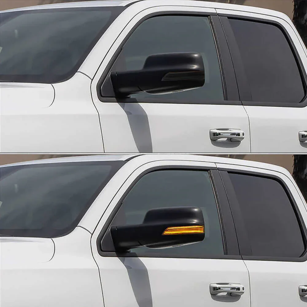 2 pcs Dynamic Amber LED Side Mirror Marker Blinkers For RAM - Image 2