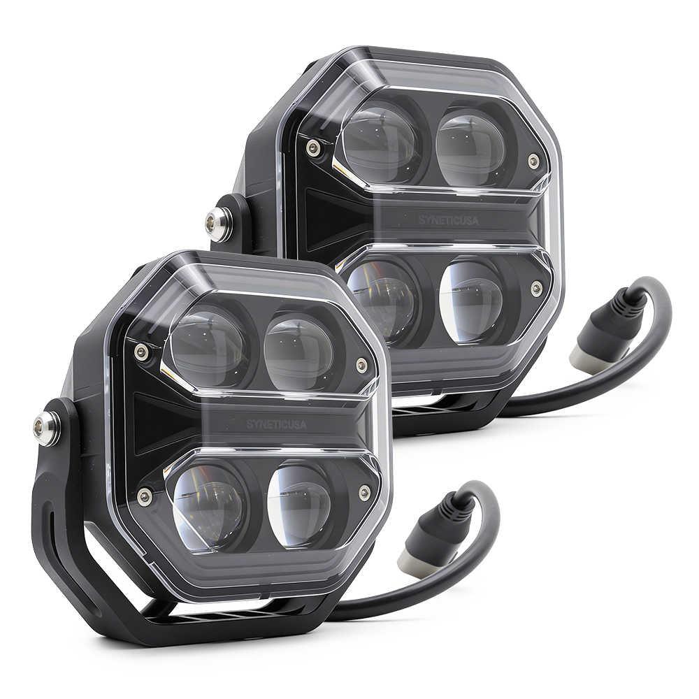 Off Road AT-Series LED Spot Light Pods with Projector Lens - Image 12