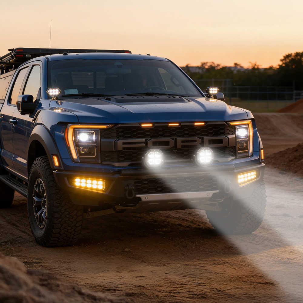 Off Road AT-Series LED Spot Light Pods with Projector Lens - Image 3