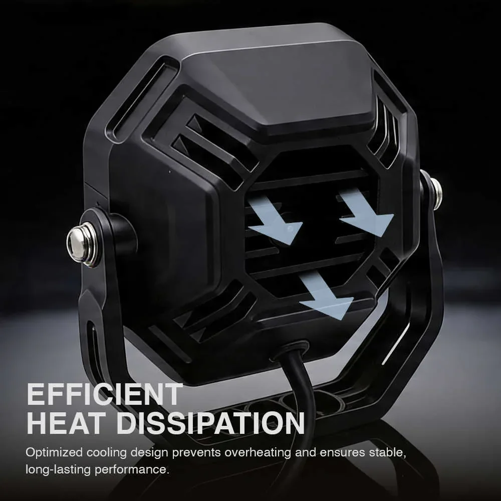 Off Road AT-Series LED Spot Light Pods with Projector Lens - Image 6