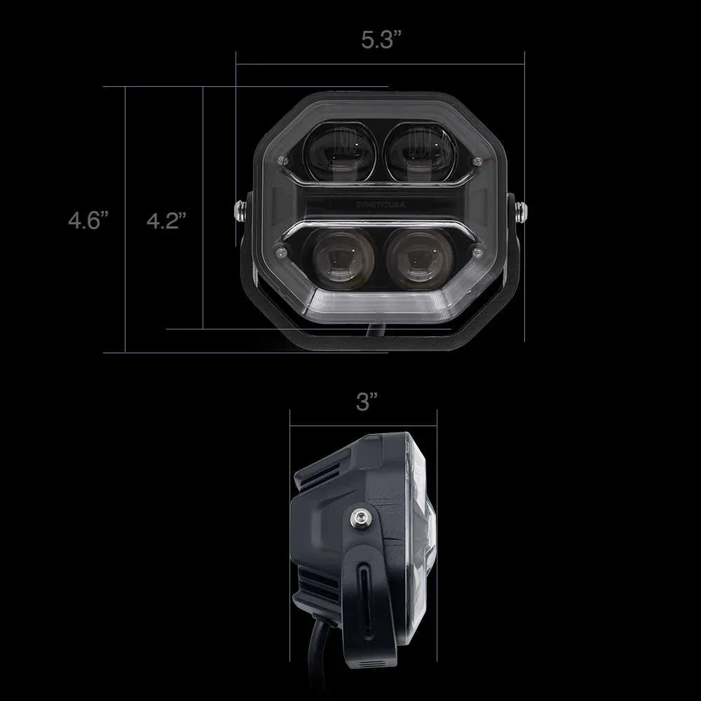 Off Road AT-Series LED Spot Light Pods with Projector Lens - Image 8