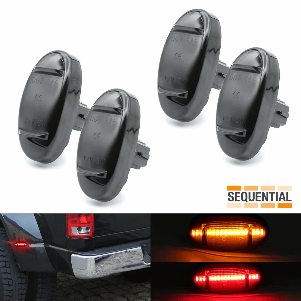 Ford F-250/350 Dual Color Smoked Sequential LED Side Marker Light