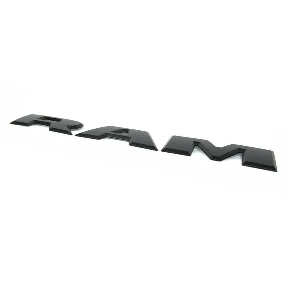 2013-2018 RAM 1500 Plastic Tailgate Letter ABS Inserts Matte Black Decal - Image 7