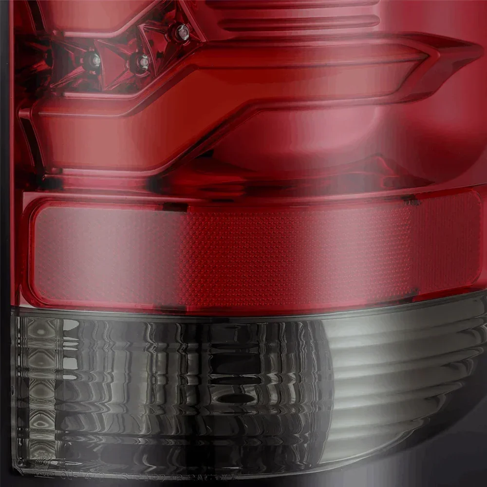 2014-2018 GMC Sierra LED Tail Lights Optic-Style Red Smoke - Image 6
