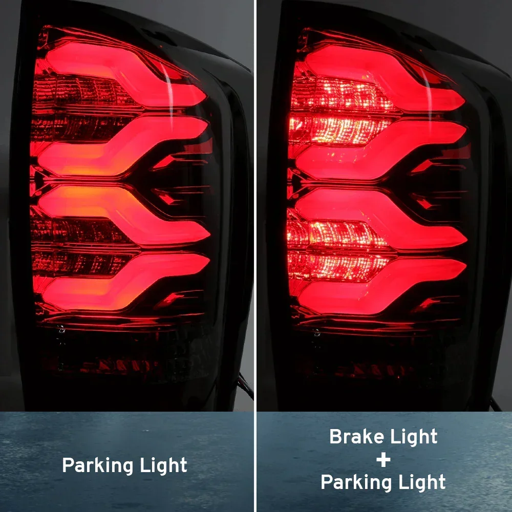 2016 - 2023 Toyota Tacoma PRO-Series LED Tail Lights, Red Smoke - Image 3