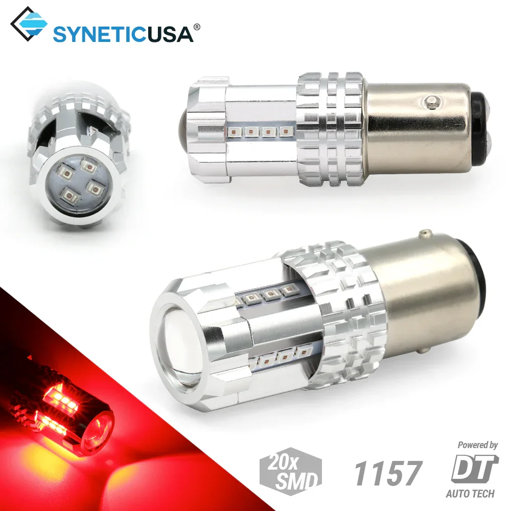 White Red Yellow LED Switchback Light Bulbs for Brake Reverse Turn Signal Light - Image 4