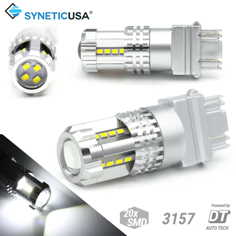 White Red Yellow LED Switchback Light Bulbs for Brake Reverse Turn Signal Light - Image 8