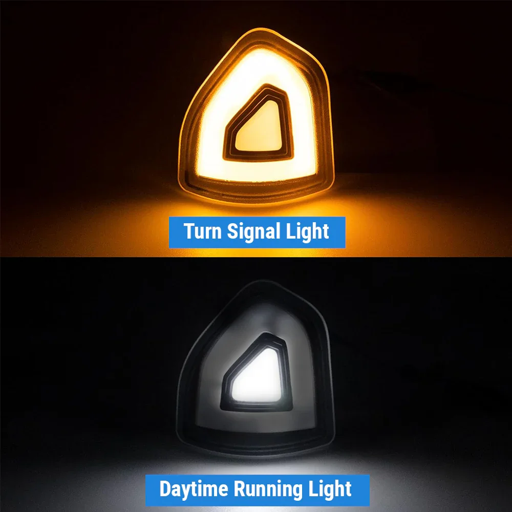 2021-2023 Ram 1500 2500 3500 White+Amber LED Side Marker Blinker Light Assembly - Image 4