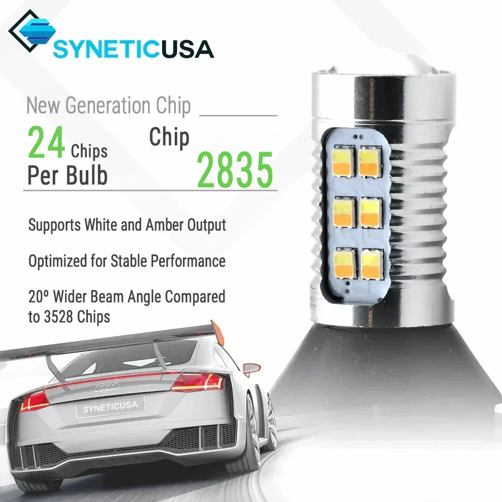[3rd Gen] Built-in Resistor CANBUS LED Switchback Light Bulbs for Front Turn Signal Light - Image 8
