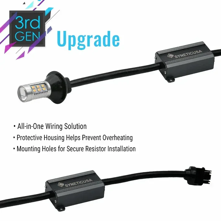 [3rd Gen] Built-in Resistor CANBUS LED Switchback Light Bulbs for Front Turn Signal Light - Image 9