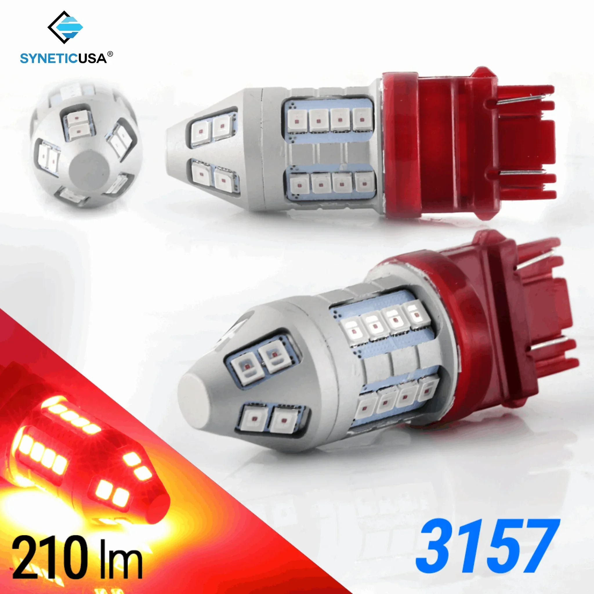 Amber Red White Switchback Strobe LED Light Bulbs for Turn Signal / Brake / Reverse Light - Image 12