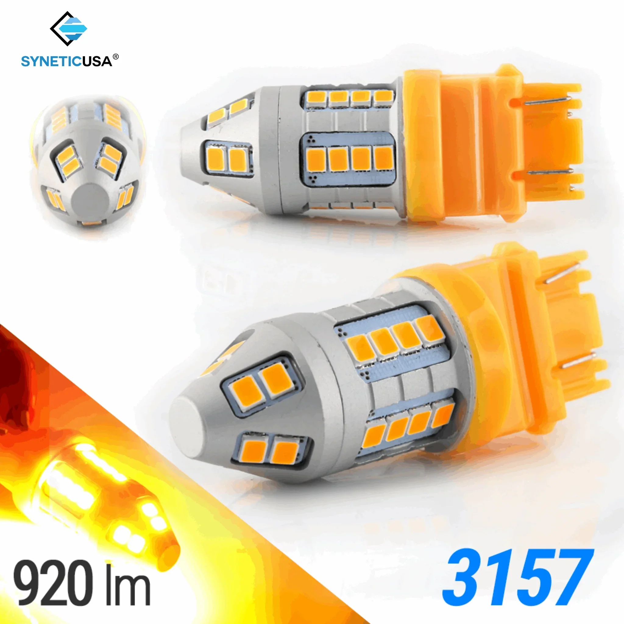 Amber Red White Switchback Strobe LED Light Bulbs for Turn Signal / Brake / Reverse Light - Image 2