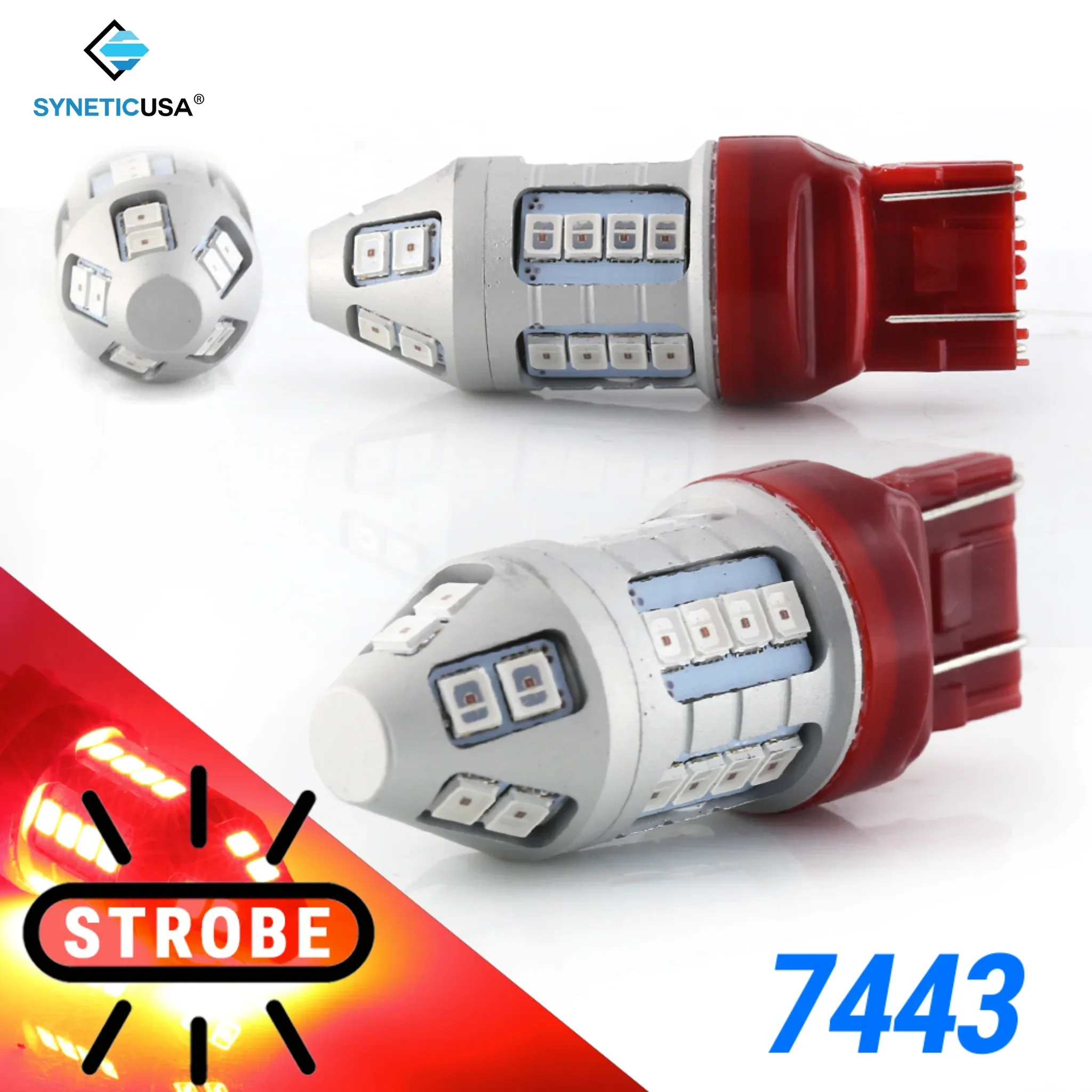Amber Red White Switchback Strobe LED Light Bulbs for Turn Signal / Brake / Reverse Light - Image 23