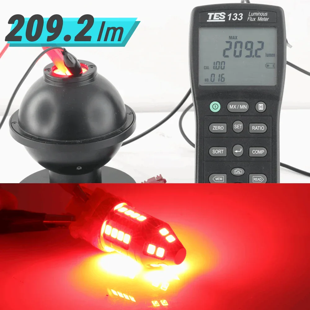 Amber Red White Switchback Strobe LED Light Bulbs for Turn Signal / Brake / Reverse Light - Image 4