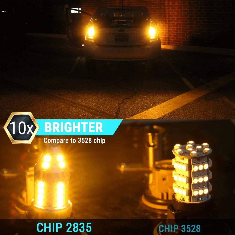 Amber Red White Switchback Strobe LED Light Bulbs for Turn Signal / Brake / Reverse Light - Image 7