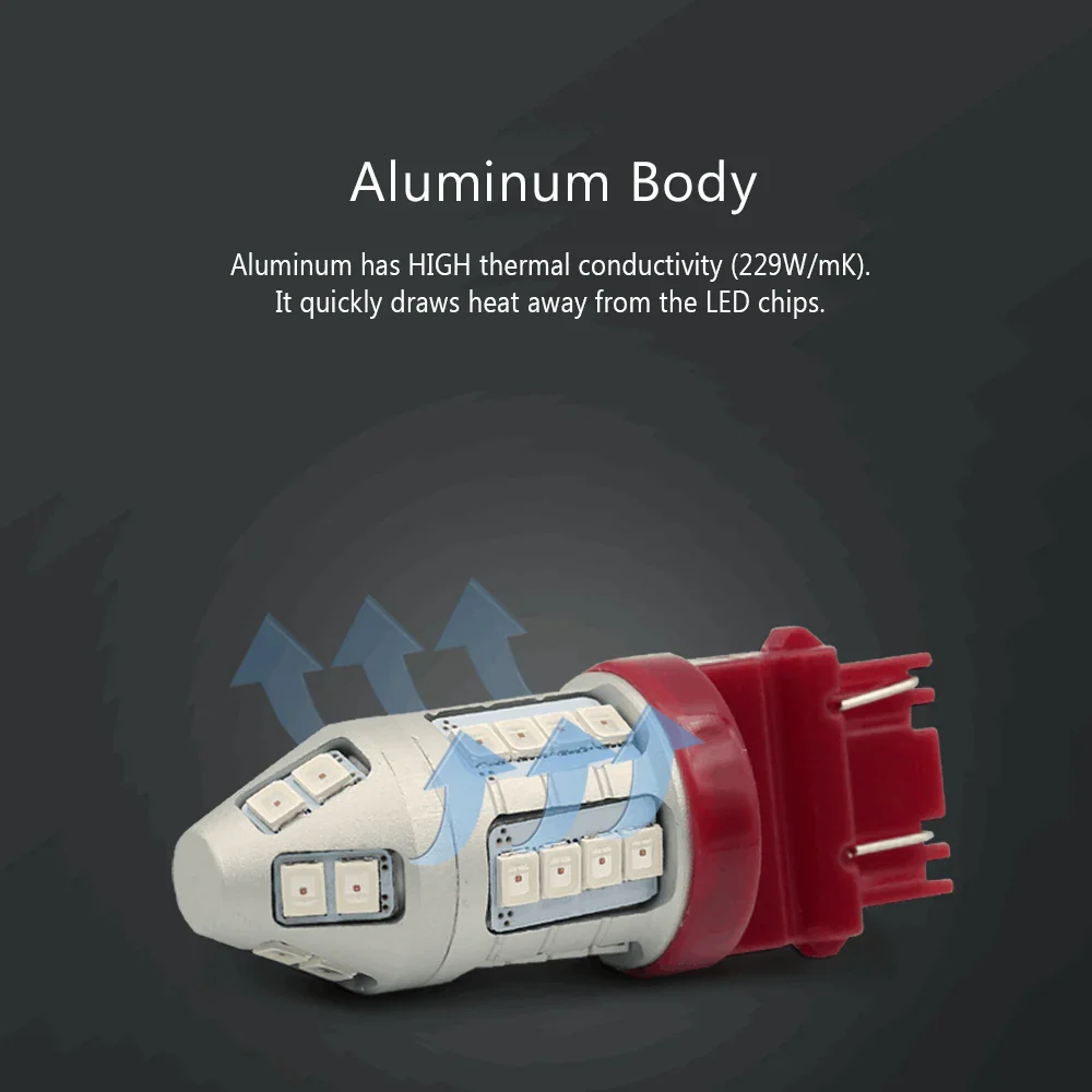 Amber Red White Switchback Strobe LED Light Bulbs for Turn Signal / Brake / Reverse Light - Image 8