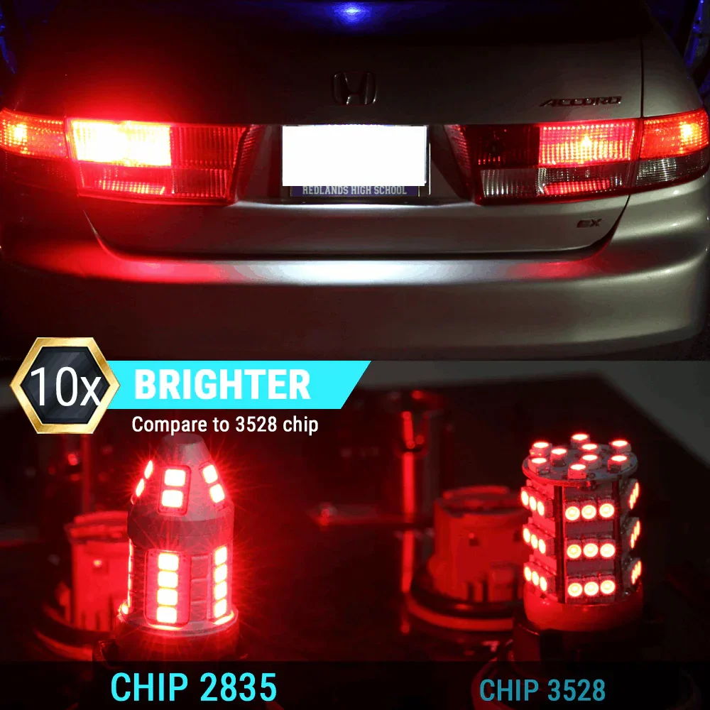 Amber Red White Switchback Strobe LED Light Bulbs for Turn Signal / Brake / Reverse Light - Image 9
