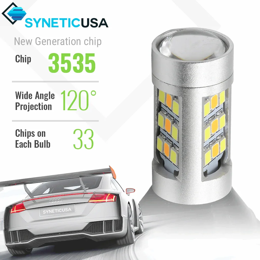 [3rd Gen] Built-in Resistors CANBUS LED Switchback Light Bulbs for Front Turn Signal Light - Image 3