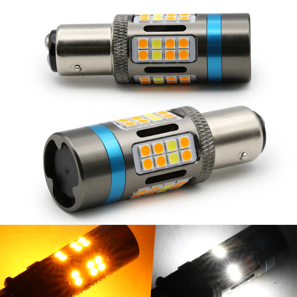 [3rd Gen] All-in-One CANBUS LED Switchback Light Bulbs for Front Turn Signal Light - Image 8