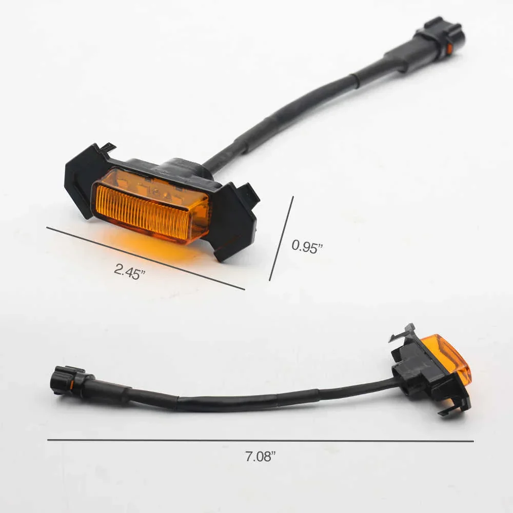 4 pcs Front Grille LED Light Kit Amber Pods For Tacoma - Image 3