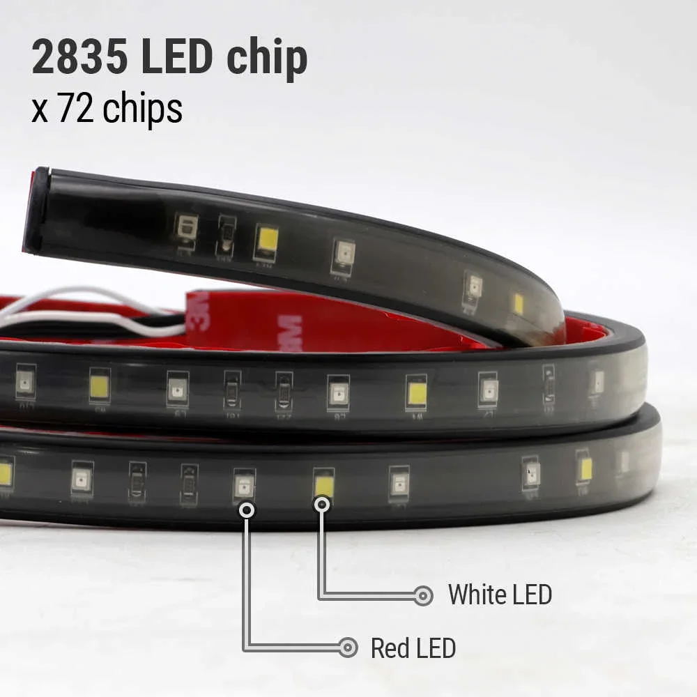 49" Single Row LED Tailgate Light Strip Brake Reverse Signal Light - Image 3