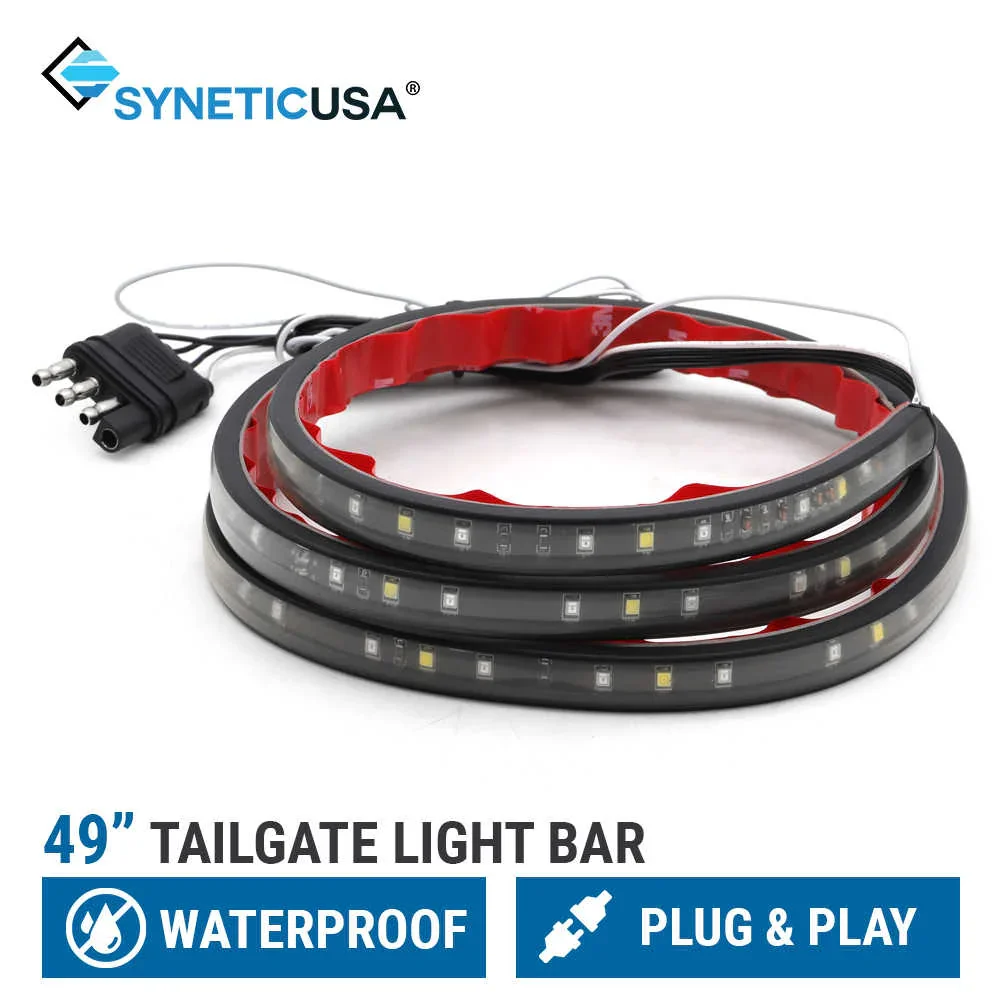 49" Single Row LED Tailgate Light Strip Brake Reverse Signal Light - Image 6