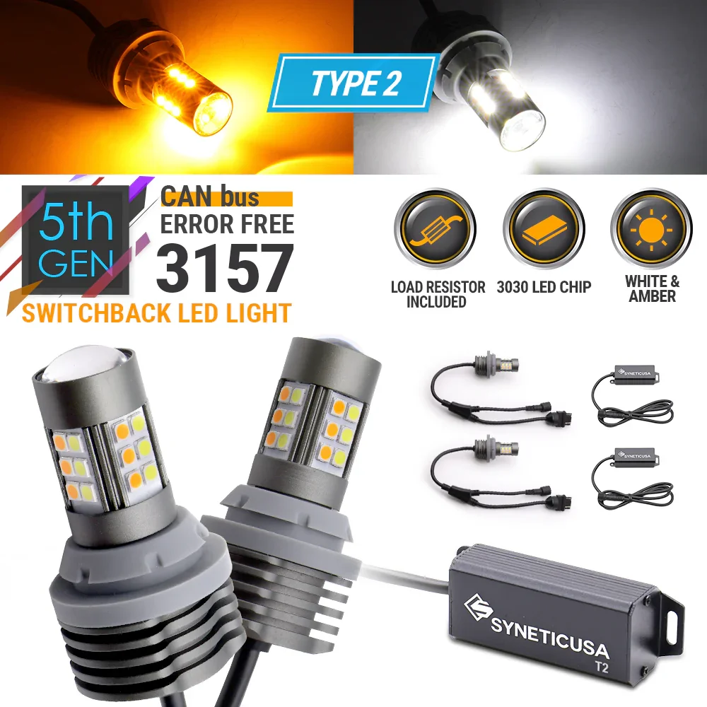 [5th Gen] Built-in Resistor CANBUS LED Switchback Light Bulbs for Front Turn Signal Light - Image 12