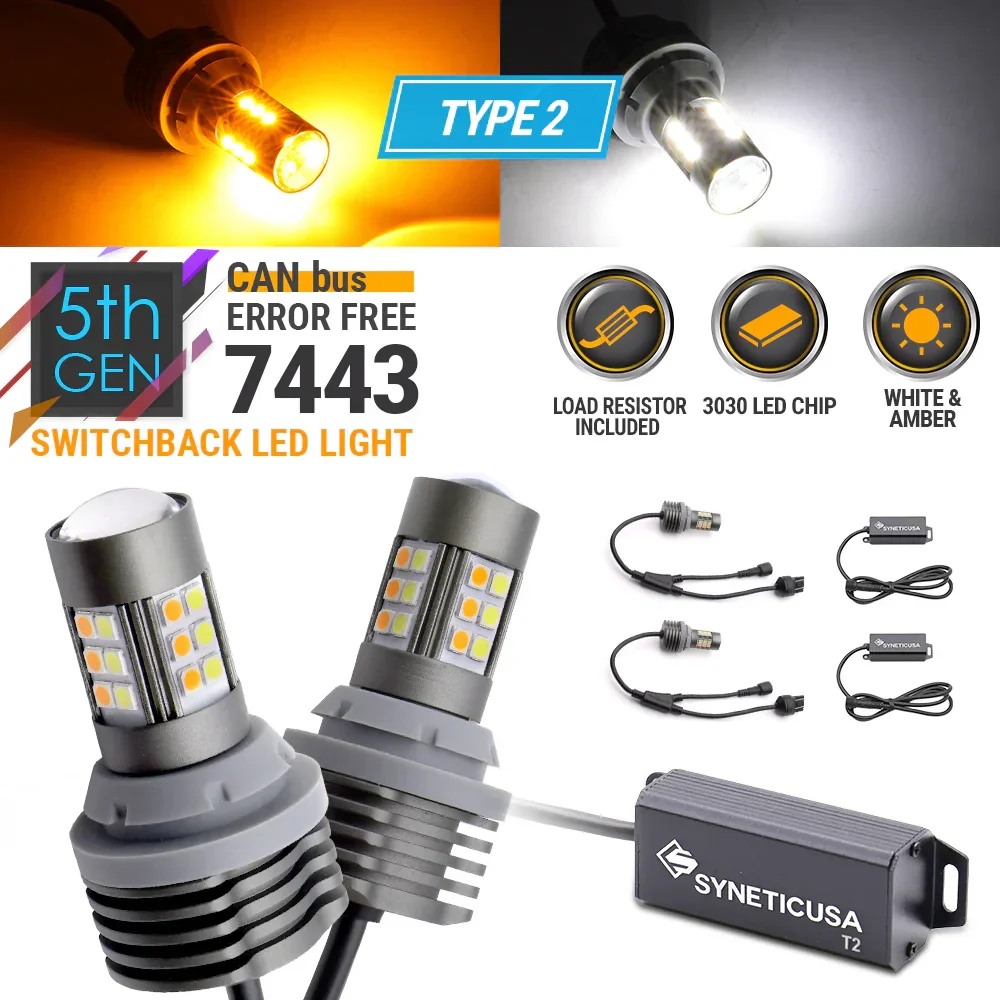 [5th Gen] Built-in Resistor CANBUS LED Switchback Light Bulbs for Front Turn Signal Light - Image 13