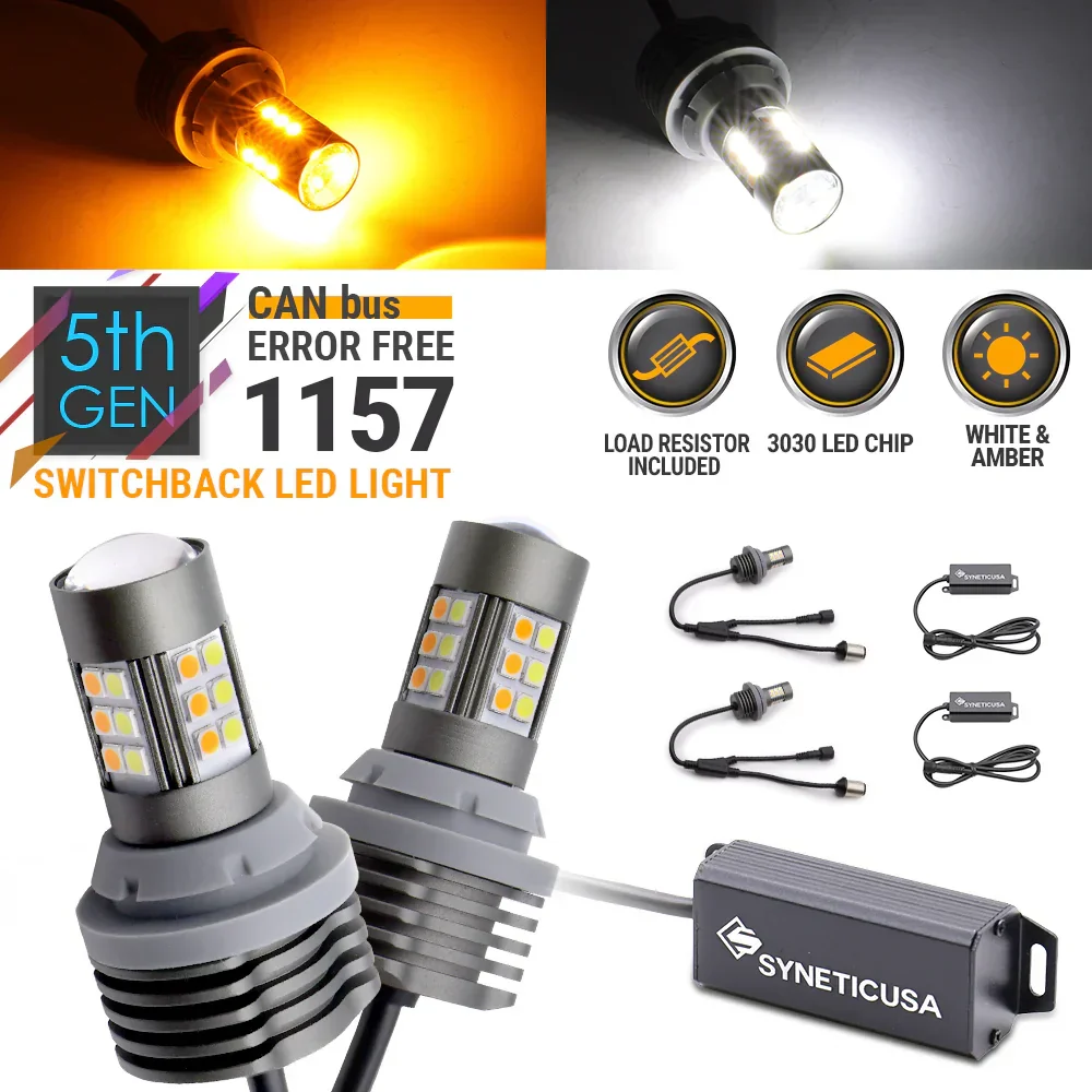 [5th Gen] Built-in Resistor CANBUS LED Switchback Light Bulbs for Front Turn Signal Light - Image 14
