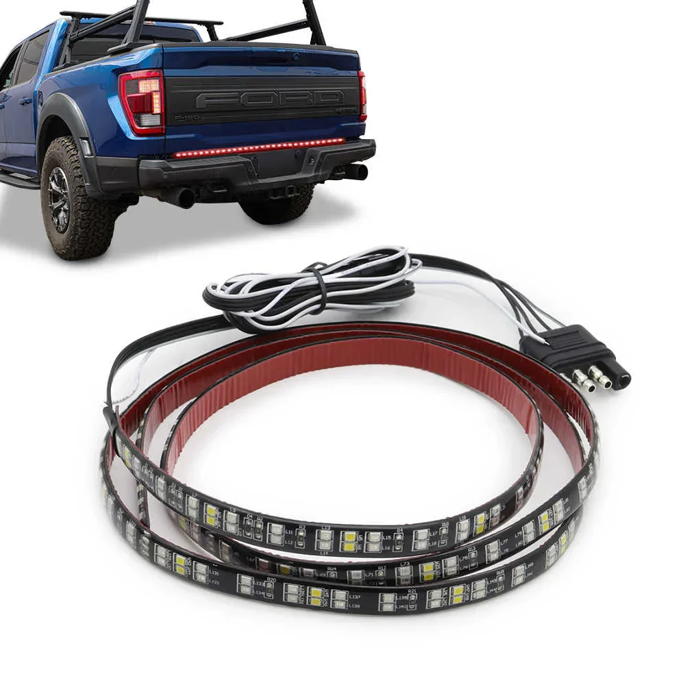 60" Double Row LED Tailgate Light Strip Brake Reverse Signal Light