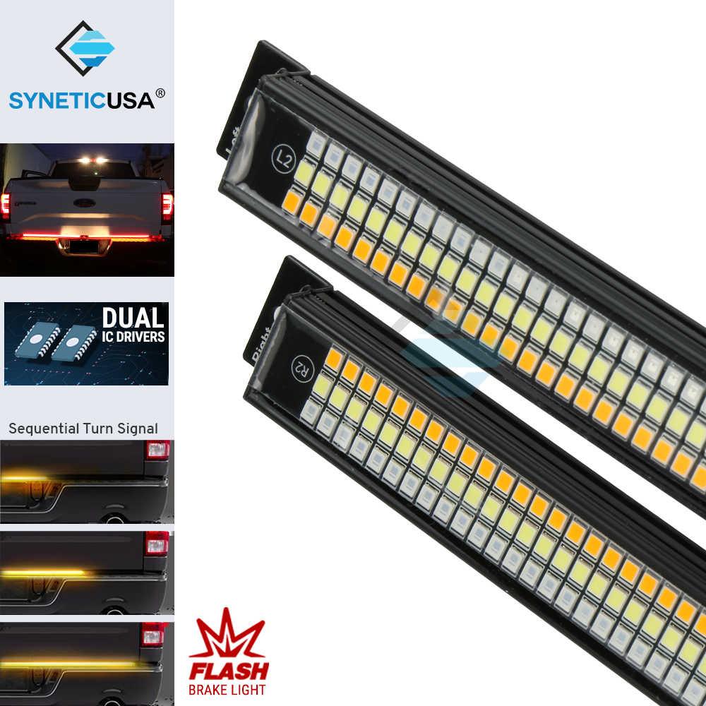 60" LED Rigid Tailgate Light Bar w/ DRL, Brake, Sequential Turn Signal Light - Image 10