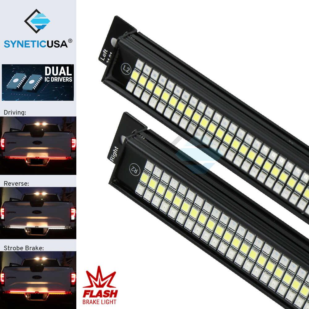 60" LED Rigid Tailgate Light Bar w/ DRL, Brake, Sequential Turn Signal Light - Image 11
