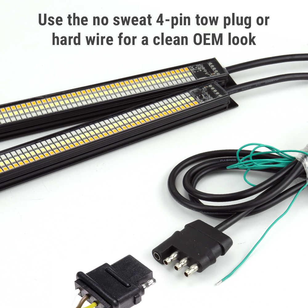 60" LED Rigid Tailgate Light Bar w/ DRL, Brake, Sequential Turn Signal Light - Image 6