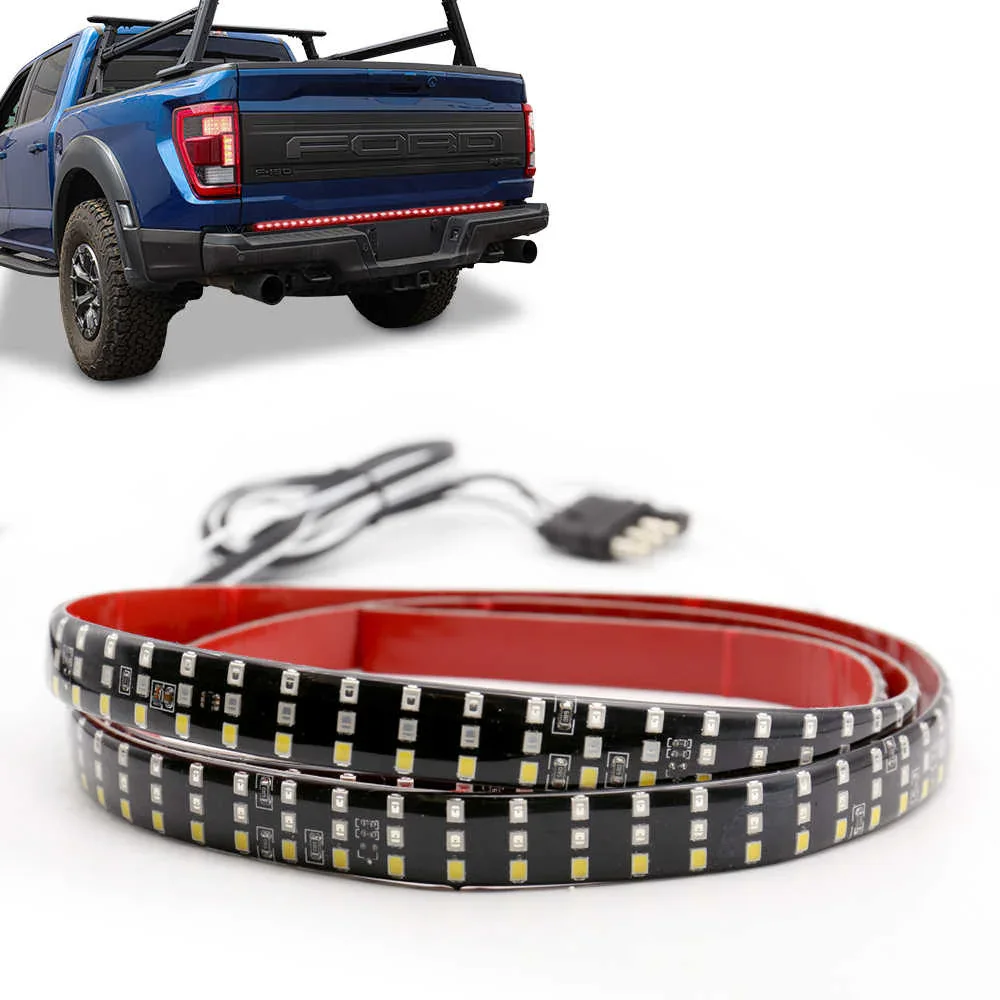 60" Triple Row LED Tailgate Light Strip Brake Reverse Signal Light
