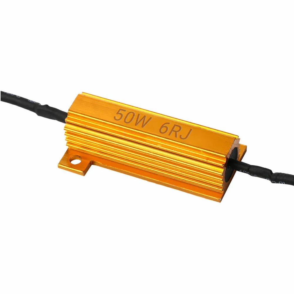 Four Sets of 6ohm 50Watt LED Load Resistor w/ Clips - Image 3