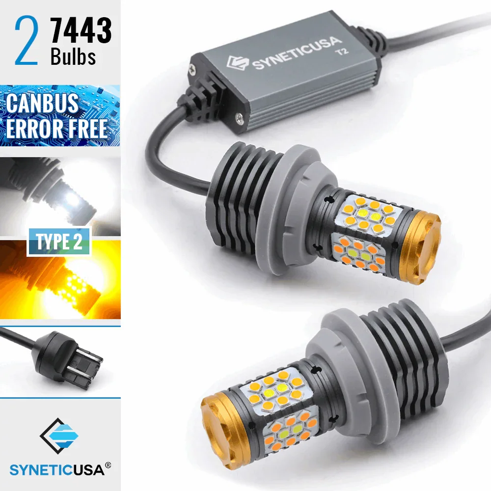 [6th Gen] All-in-One CANBUS LED Switchback Light Bulbs for Front Turn Signal Light - Image 9