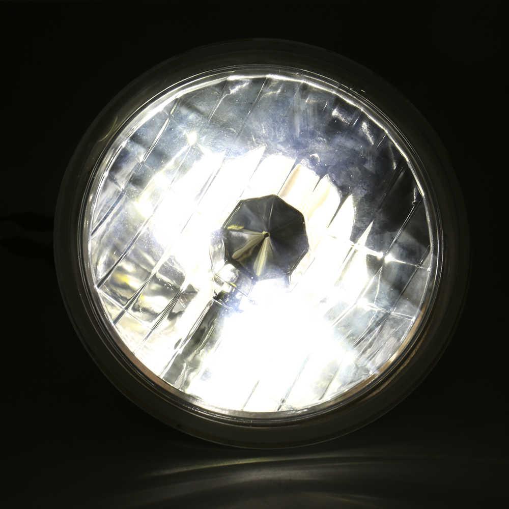 7" Round Glass Sealed Beam Dual Beam Conversion Kit + H4 LEDs - Image 3