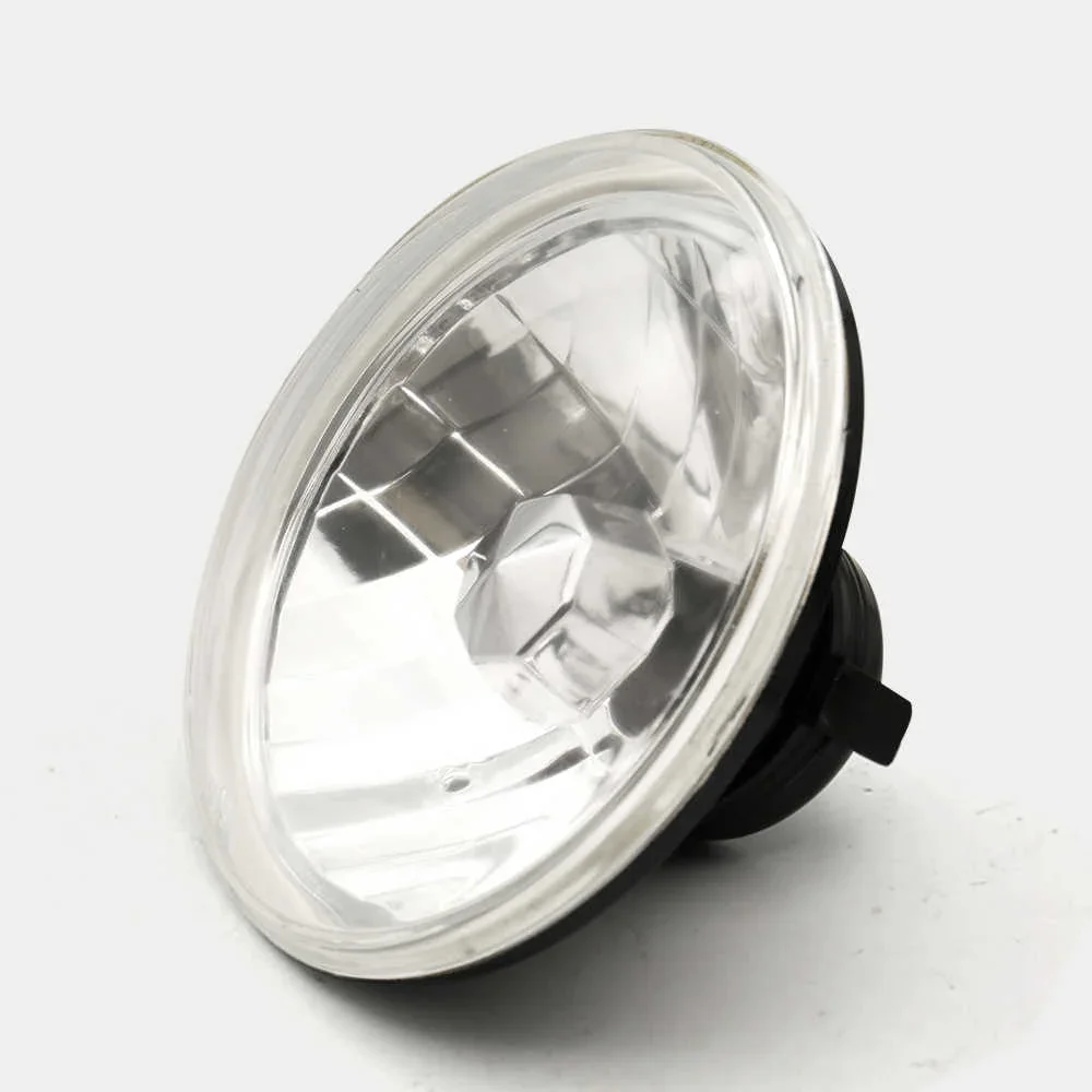 7" Round Glass Sealed Beam Dual Beam Conversion Kit + H4 LEDs - Image 4