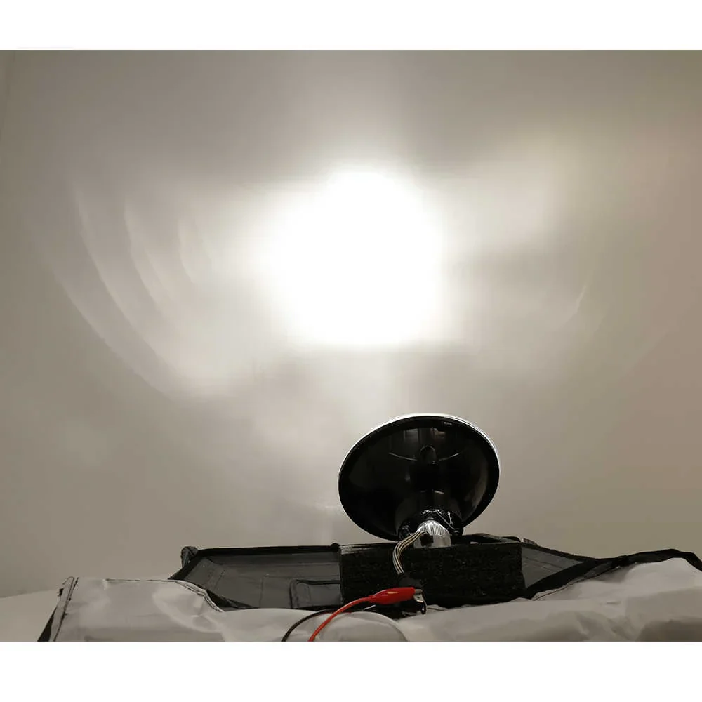 7" Round Glass Sealed Beam Dual Beam Conversion Kit + H4 LEDs - Image 5