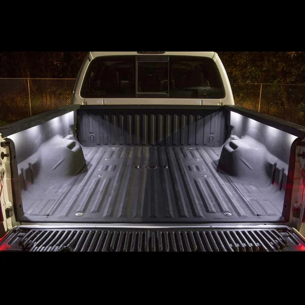 8 pcs of LED Pickup Truck Bed Light Kit Under-Glow Panel, 6000K White, w/ Switch Harness - Image 2